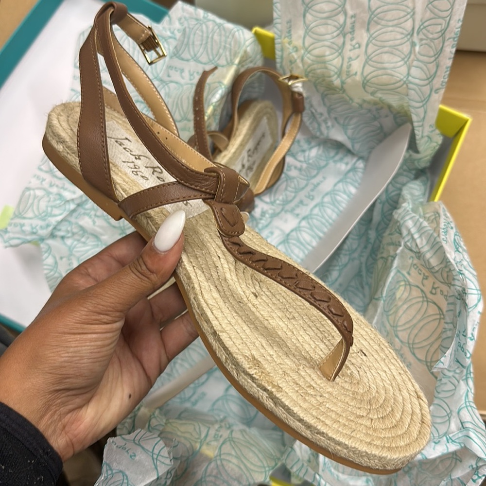 JACK ROGERS EVIE THONG TOE SANDAL 8.5 NIB - Picture 4 of 6